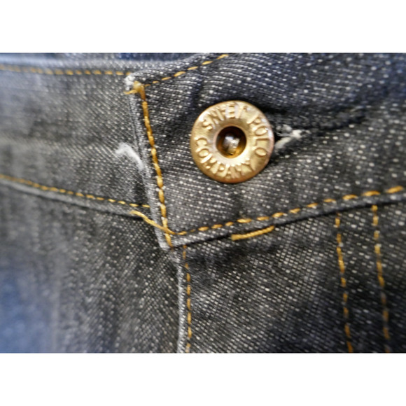 VTG Polo Jeans Company Ralph Lauren 5-POCKET CARPENTER C-5 36 x 33 Black - Picture 4 of 16